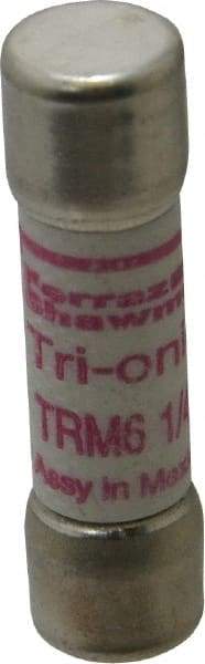 Ferraz Shawmut - 250 VAC, 6.25 Amp, Time Delay General Purpose Fuse - Clip Mount, 1-1/2" OAL, 10 at AC kA Rating, 13/32" Diam - USA Tool & Supply
