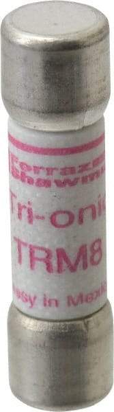 Ferraz Shawmut - 250 VAC, 8 Amp, Time Delay General Purpose Fuse - Clip Mount, 1-1/2" OAL, 10 at AC kA Rating, 13/32" Diam - USA Tool & Supply