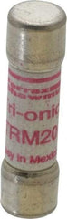 Ferraz Shawmut - 250 VAC, 20 Amp, Time Delay General Purpose Fuse - Clip Mount, 1-1/2" OAL, 10 at AC kA Rating, 13/32" Diam - USA Tool & Supply