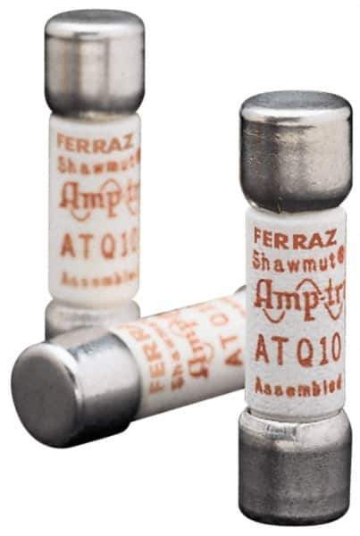Ferraz Shawmut - 500 VAC, 0.15 Amp, Time Delay General Purpose Fuse - Clip Mount, 1-1/2" OAL, 10 at AC kA Rating, 13/32" Diam - USA Tool & Supply