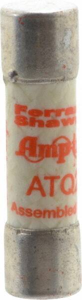 Ferraz Shawmut - 500 VAC, 0.2 Amp, Time Delay General Purpose Fuse - Clip Mount, 1-1/2" OAL, 10 at AC kA Rating, 13/32" Diam - USA Tool & Supply