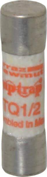 Ferraz Shawmut - 500 VAC, 0.5 Amp, Time Delay General Purpose Fuse - Clip Mount, 1-1/2" OAL, 10 at AC kA Rating, 13/32" Diam - USA Tool & Supply