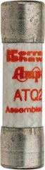 Ferraz Shawmut - 500 VAC, 2.5 Amp, Time Delay General Purpose Fuse - Clip Mount, 1-1/2" OAL, 10 at AC kA Rating, 13/32" Diam - USA Tool & Supply