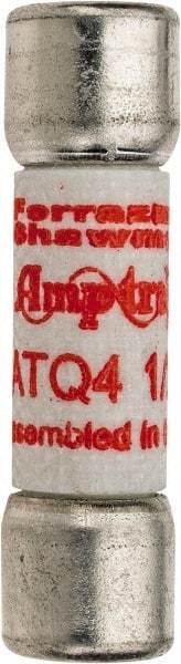 Ferraz Shawmut - 500 VAC, 4.5 Amp, Time Delay General Purpose Fuse - Clip Mount, 1-1/2" OAL, 10 at AC kA Rating, 13/32" Diam - USA Tool & Supply