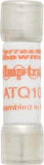 Ferraz Shawmut - 500 VAC, 10 Amp, Time Delay General Purpose Fuse - Clip Mount, 1-1/2" OAL, 10 at AC kA Rating, 13/32" Diam - USA Tool & Supply