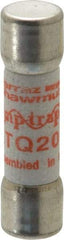 Ferraz Shawmut - 500 VAC, 20 Amp, Time Delay General Purpose Fuse - Clip Mount, 1-1/2" OAL, 10 at AC kA Rating, 13/32" Diam - USA Tool & Supply