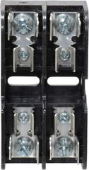 Ferraz Shawmut - 2 Pole, 10 to 14 AWG, 600 VAC/VDC, 30 Amp, DIN Rail Mount, Screw Mount Fuse Block - 13/32 Inch Diameter x 1-1/2 Inch Fuse Length, 3.04 Inch Long x 1.6 Inch Wide x 1.31 Inch High Block - USA Tool & Supply