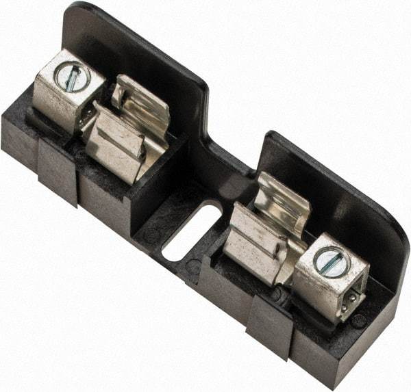 Ferraz Shawmut - 14 to 6 AWG, 600 VAC/VDC, 30 Amp, DIN Rail Mount, Screw Mount Fuse Block - 13/32 Inch Diameter x 1-1/2 Inch Fuse Length, 3.04 Inch Long x 3/4 Inch Wide x 1.31 Inch High Block - USA Tool & Supply