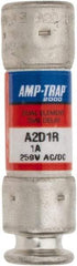 Ferraz Shawmut - 250 VAC/VDC, 1 Amp, Time Delay General Purpose Fuse - Clip Mount, 51mm OAL, 100 at DC, 200 at AC kA Rating, 9/16" Diam - USA Tool & Supply