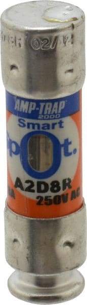 Ferraz Shawmut - 250 VAC/VDC, 8 Amp, Time Delay General Purpose Fuse - Clip Mount, 51mm OAL, 100 at DC, 200 at AC kA Rating, 9/16" Diam - USA Tool & Supply