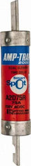 Ferraz Shawmut - 250 VAC/VDC, 75 Amp, Time Delay General Purpose Fuse - Clip Mount, 5-7/8" OAL, 100 at DC, 200 at AC kA Rating, 1-1/16" Diam - USA Tool & Supply