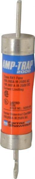 Ferraz Shawmut - 250 VAC/VDC, 100 Amp, Time Delay General Purpose Fuse - Clip Mount, 5-7/8" OAL, 100 at DC, 200 at AC kA Rating, 1-1/16" Diam - USA Tool & Supply