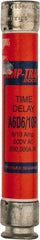 Ferraz Shawmut - 600 VAC/VDC, 0.6 Amp, Time Delay General Purpose Fuse - Clip Mount, 127mm OAL, 100 at DC, 200 at AC kA Rating, 13/16" Diam - USA Tool & Supply