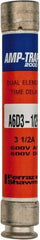 Ferraz Shawmut - 600 VAC/VDC, 3.5 Amp, Time Delay General Purpose Fuse - Clip Mount, 127mm OAL, 100 at DC, 200 at AC kA Rating, 13/16" Diam - USA Tool & Supply