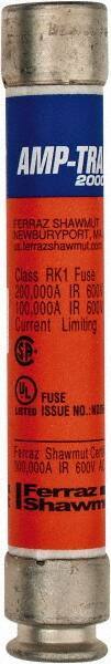 Ferraz Shawmut - 600 VAC/VDC, 4 Amp, Time Delay General Purpose Fuse - Clip Mount, 127mm OAL, 100 at DC, 200 at AC kA Rating, 13/16" Diam - USA Tool & Supply
