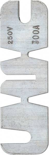Ferraz Shawmut - 250 VAC, 300 Amp, Fast-Acting Renewable Fuse - Fuse Holder Mount, 8-5/8" OAL, 10 at AC kA Rating, 2-1/16" Diam - USA Tool & Supply