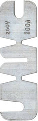 Ferraz Shawmut - 250 VAC, 300 Amp, Fast-Acting Renewable Fuse - Fuse Holder Mount, 8-5/8" OAL, 10 at AC kA Rating, 2-1/16" Diam - USA Tool & Supply