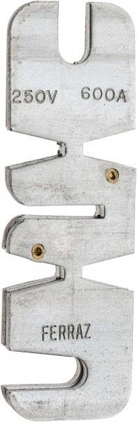 Ferraz Shawmut - 250 VAC, 600 Amp, Fast-Acting Renewable Fuse - Fuse Holder Mount, 10-3/8" OAL, 10 at AC kA Rating, 2-9/16" Diam - USA Tool & Supply