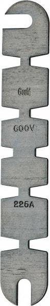 Ferraz Shawmut - 600 VAC, 225 Amp, Fast-Acting Renewable Fuse - Fuse Holder Mount, 11-5/8" OAL, 10 at AC kA Rating, 2-9/16" Diam - USA Tool & Supply
