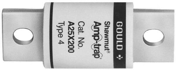 Ferraz Shawmut - 250 VAC, 15 Amp, Fast-Acting Semiconductor/High Speed Fuse - Bolt-on Mount, 2" OAL, 9/16" Diam - USA Tool & Supply