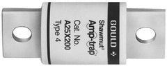 Ferraz Shawmut - 250 VAC, 15 Amp, Fast-Acting Semiconductor/High Speed Fuse - Bolt-on Mount, 2" OAL, 9/16" Diam - USA Tool & Supply