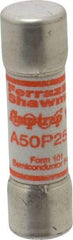 Ferraz Shawmut - 450 VDC, 500 VAC, 25 Amp, Fast-Acting Semiconductor/High Speed Fuse - Clip Mount, 50.8mm OAL, 100 at AC, 79 at DC kA Rating, 9/16" Diam - USA Tool & Supply