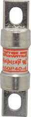 Ferraz Shawmut - 450 VDC, 500 VAC, 40 Amp, Fast-Acting Semiconductor/High Speed Fuse - Bolt-on Mount, 3-3/16" OAL, 100 at AC, 79 at DC kA Rating, 13/16" Diam - USA Tool & Supply