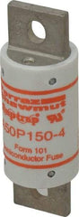 Ferraz Shawmut - 450 VDC, 500 VAC, 150 Amp, Fast-Acting Semiconductor/High Speed Fuse - Bolt-on Mount, 3-5/8" OAL, 100 at AC, 79 at DC kA Rating, 31mm Diam - USA Tool & Supply