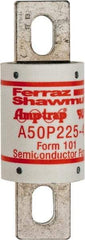 Ferraz Shawmut - 450 VDC, 500 VAC, 225 Amp, Fast-Acting Semiconductor/High Speed Fuse - Bolt-on Mount, 4-11/32" OAL, 100 at AC, 79 at DC kA Rating, 1-1/2" Diam - USA Tool & Supply