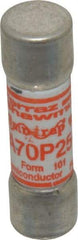 Ferraz Shawmut - 650 VDC, 700 VAC, 25 Amp, Fast-Acting Semiconductor/High Speed Fuse - Clip Mount, 50.8mm OAL, 100 at AC/DC kA Rating, 9/16" Diam - USA Tool & Supply