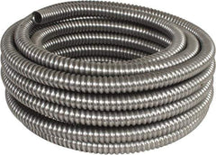 Made in USA - 3/4" Trade Size, 50' Long, Flexible Reduced Wall Flex Conduit - Aluminum - USA Tool & Supply