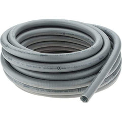 Made in USA - 3/4" Trade Size, 50' Long, Flexible Liquidtight Conduit - Steel - USA Tool & Supply