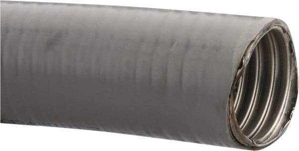 Made in USA - 1-1/4" Trade Size, 50' Long, Flexible Liquidtight Conduit - Steel - USA Tool & Supply