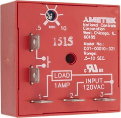 NCC - 5 Pin, Time Delay Relay - 1 at Resistive or Inductive Load Contact Amp, 120 VAC, On Board Trimpot - USA Tool & Supply