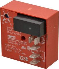 NCC - 5 Pin, SPDT Time Delay Relay - 8 at 250 VAC Resistive Load Contact Amp, 120 VAC, On Board Trimpot - USA Tool & Supply