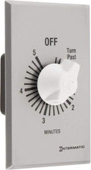 Intermatic - 5 min Indoor Analog Spring-wound Mechanical Timer - 125 VAC, - USA Tool & Supply