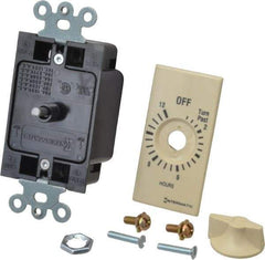 Intermatic - 12 hr Indoor Analog Spring-wound Mechanical Timer - 125 VAC, 50/60 Hz, - USA Tool & Supply