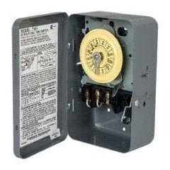 Intermatic - 24 hr Indoor Analog Electromechanical Timer Switch - 1 to 12 On/Off, 125 VAC, 60 Hz, - USA Tool & Supply