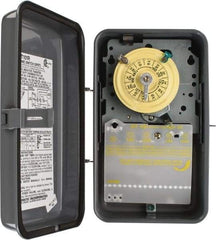 Intermatic - 24 hr Outdoor Analog Electromechanical Timer Switch - 1 to 12 On/Off, 125 VAC, 60 Hz, - USA Tool & Supply