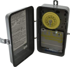 Intermatic - 24 hr Outdoor Analog Electromechanical Timer Switch - 1 to 12 On/Off, 125 VAC, 60 Hz, - USA Tool & Supply