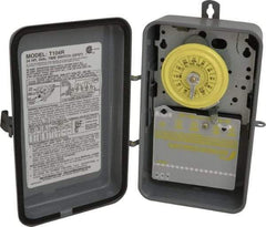 Intermatic - 24 hr Outdoor Analog Electromechanical Timer Switch - 1 to 12 On/Off, 208 to 277 VAC, 60 Hz, - USA Tool & Supply