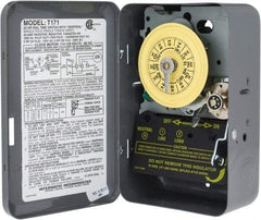 Intermatic - 24 hr Indoor Analog Electromechanical Timer Switch - 12 On/Off per Day, 125 VAC, 60 Hz, - USA Tool & Supply