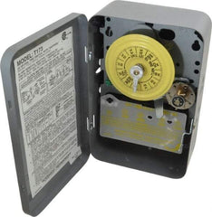 Intermatic - 24 hr Indoor Analog Electromechanical Timer Switch - 12 On/Off per Day, 125 VAC, 60 Hz, - USA Tool & Supply