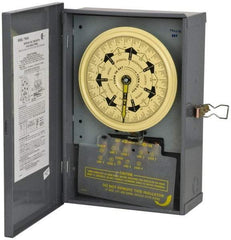 Intermatic - 7 Day Indoor Analog Electromechanical Timer Switch - 208 to 277 VAC, 60 Hz, - USA Tool & Supply