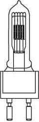 Philips - 1,000 Watt, 120 Volt, Halogen Miniature & Specialty T7 Lamp - Medium Bi-Pin Base, 750 to 1599 Equivalent Range, Neutral (3,000 to 3,699), 5-1/2" OAL - USA Tool & Supply