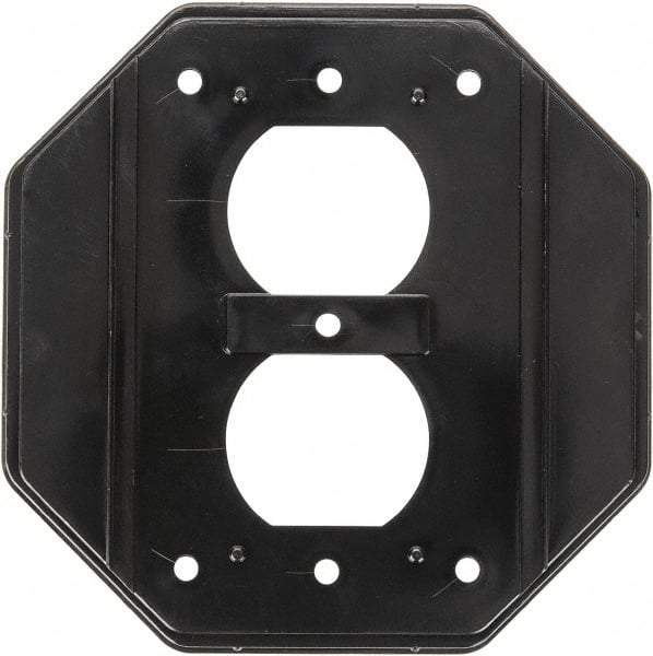 Intermatic - Electrical Outlet Box Aluminum Duplex Insert - Includes (1) Insert - USA Tool & Supply