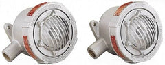 Federal Signal Corp - 6-1/2" Diam, 24 Volt Electronic Horn - 1.2 Amps, 110 Decibles at 10', Vibrating, Explosion Proof - USA Tool & Supply