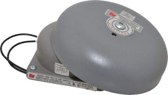 Federal Signal Corp - 6" Diam, 120 Volt Bell - 0.08 Amps, 100 Decibles at 10', Vibrating - USA Tool & Supply