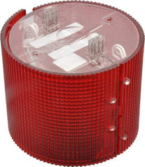 Federal Signal Corp - Incandescent Lamp, Red, Flashing and Steady, Stackable Tower Light Module - 24 VDC, 0.76 Amp, 1 NEMA Rated, Base Mount - USA Tool & Supply