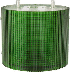 Federal Signal Corp - Incandescent Lamp, Green, Flashing and Steady, Stackable Tower Light Module - 24 VDC, 0.76 Amp, 1 NEMA Rated, Base Mount - USA Tool & Supply